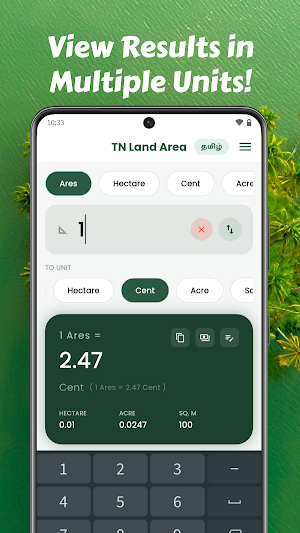 Kalam 8-TN Land Area Converter Screenshot 2