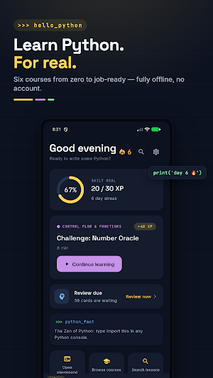Learn Python: Coding Lessons Screenshot 0