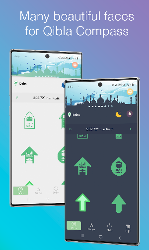 Qibla Finder - Athan, Qibla Compass, Prayer Times Screenshot 1