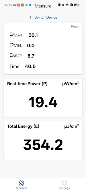 UV Light Meter Screenshot 3