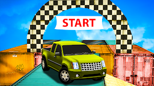 4X4 Car Stunt Action Ramp Game Screenshot 1