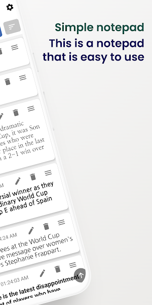 Simple notepad - Simple memo Screenshot 1