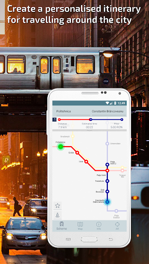 Bucharest Metro Guide and Subway Route Planner Screenshot 1