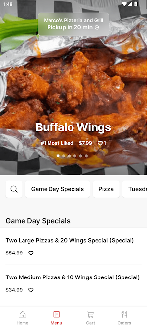 Marco's Pizzeria and Grill Screenshot 1