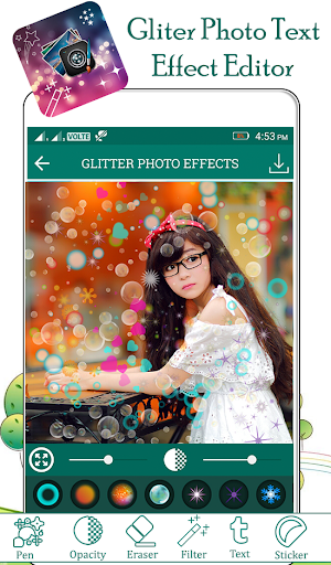 Glitter Photo Text Effect Screenshot 3