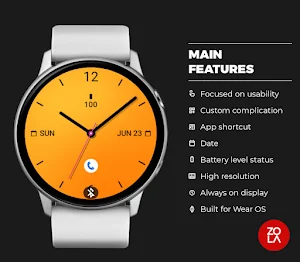 Soft Juicy Orange Watch Face Screenshot 1