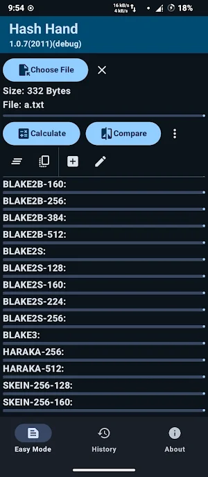 Hash Hand - MD5 SHA BLAKE&more Screenshot 2