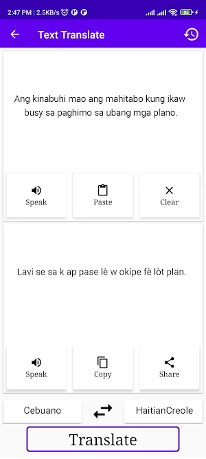 Cebuano To HaitianCreole Trans Screenshot 1