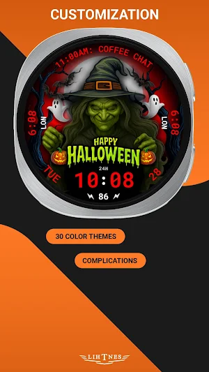 Spooky Witch Watch Face 120 Screenshot 1