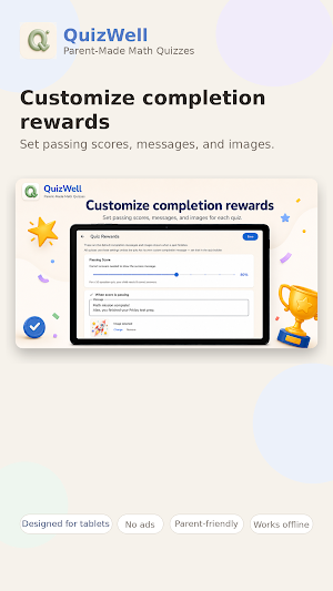 QuizWell: School Math Quizzes Screenshot 2