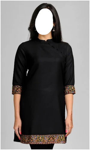 Women Short Kurti Tops Photo Montage Screenshot 1