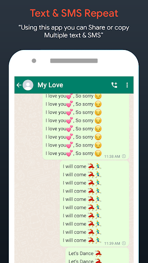 Text Bomber - Text Repeater Screenshot 1