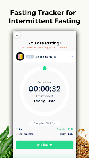 16:8 Fasting Tracker & Fasting Timer App Screenshot 2