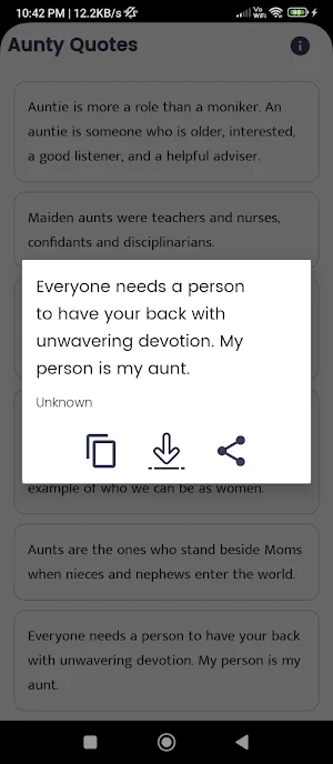 Aunty Quotes and Sayings Screenshot 2