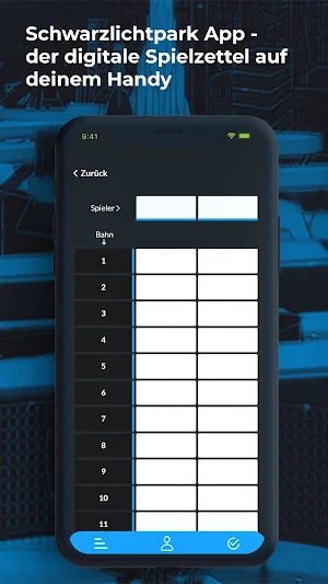 Schwarzlichtpark App Screenshot 2