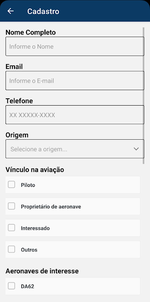 Formulários Aeromot Screenshot 1