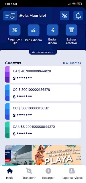 Columbia - Banco Movil Screenshot 1