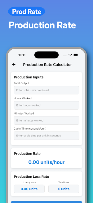 OEE Calculator Screenshot 2
