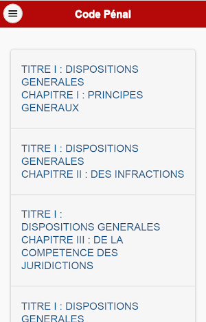 Code Pénal du Togo Screenshot 0