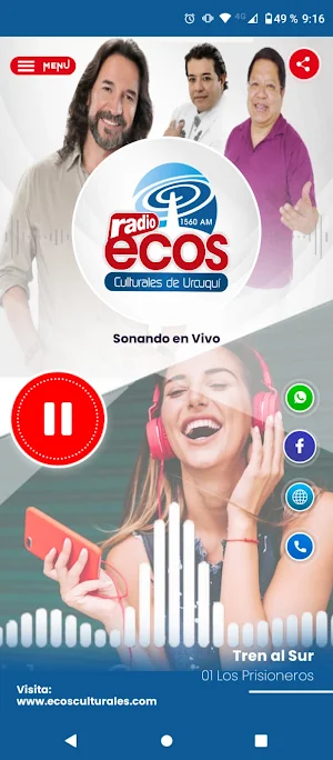 Radio Ecos Culturales Ecuador Screenshot 1