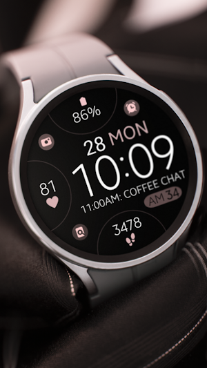 Simple Rose Gold watch face Screenshot 2