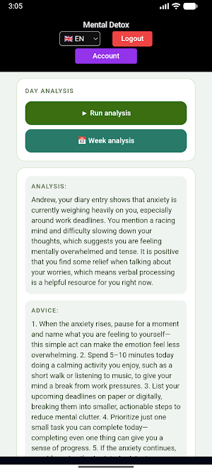 Mental Detox Screenshot 2