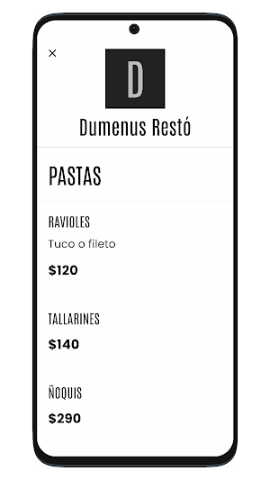 Dumenus - Menús digitales Screenshot 1