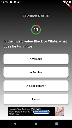 Michael Jackson Trivia Quiz Screenshot 2