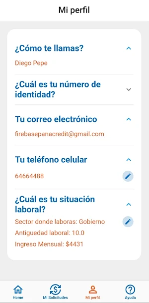 Panacredit Screenshot 1