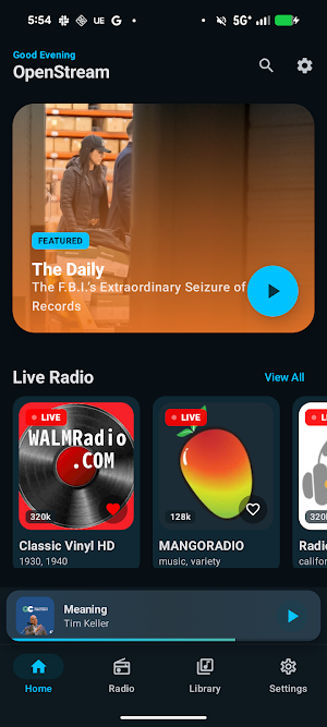 OpenStream - Podcast & radio Screenshot 0