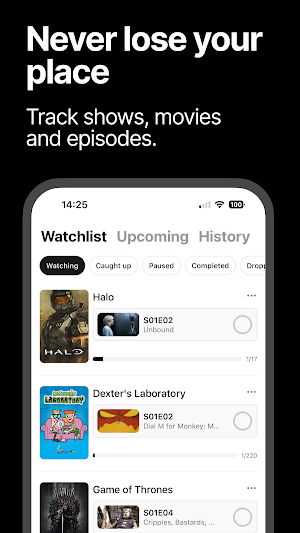 BingeBoxd: TV & Movie Tracker Screenshot 1