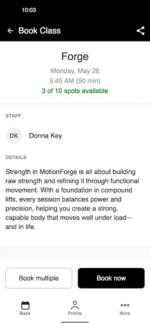Create Fitness Collective Screenshot 2