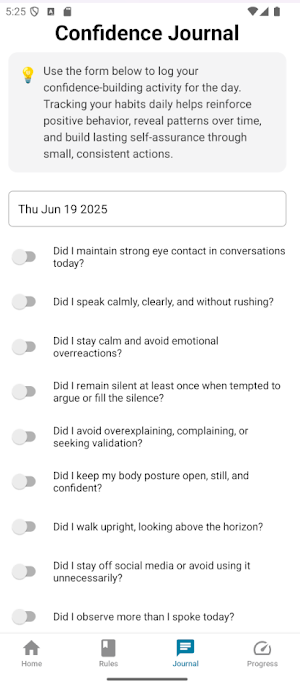 Confidence Builder Screenshot 2