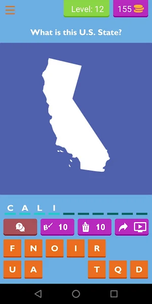 Guess The U.S. States Quiz Screenshot 3