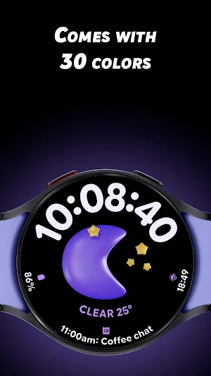 Curvy Weather - Watch face Screenshot 2