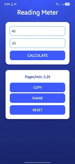 ReadingMeterX Screenshot 1