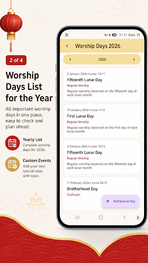 Chinese Calendar: Lunar Dates Screenshot 1