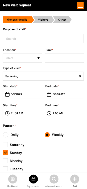 Orange Visitor Screenshot 2
