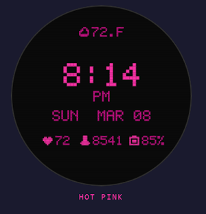 PixelTime - 8-Bit Watch Face Screenshot 1