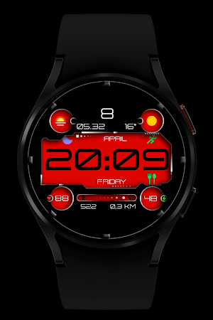 Black colors Watch Face Screenshot 2