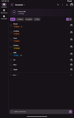 Pantry for Nextcloud Screenshot 3