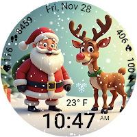 Santa and Rudolf Christmas WF