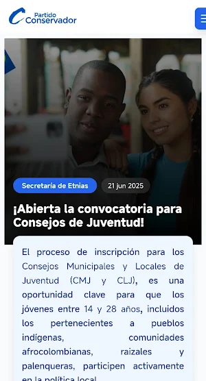 Partido Conservador APP Screenshot 2