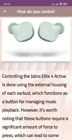 jabra elite 4 active guide Screenshot 1
