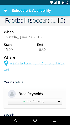 Sportlyzer Parent App Screenshot 3