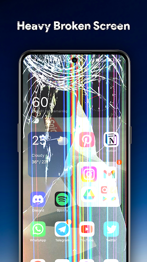 Broken Screen - Funny Sound Screenshot 1