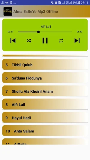 Alma EsBeYe Mp3 offline Screenshot 1