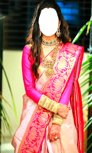 Women Pattu Saree Photo Maker Screenshot 0