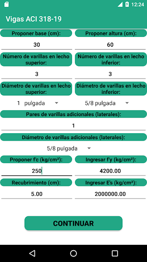 Diseño de vigas ACI 318 - 19 LITE Screenshot 3