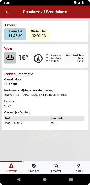 SSIS Incidenten Screenshot 1